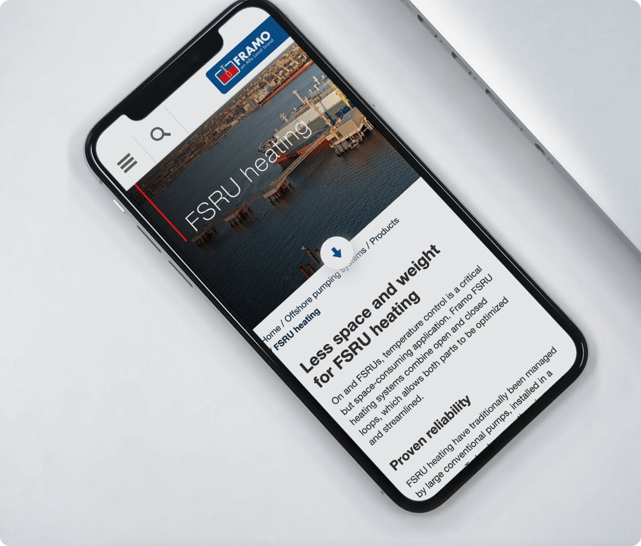 Nettsider byget på Umbraco CMS for maritim industri