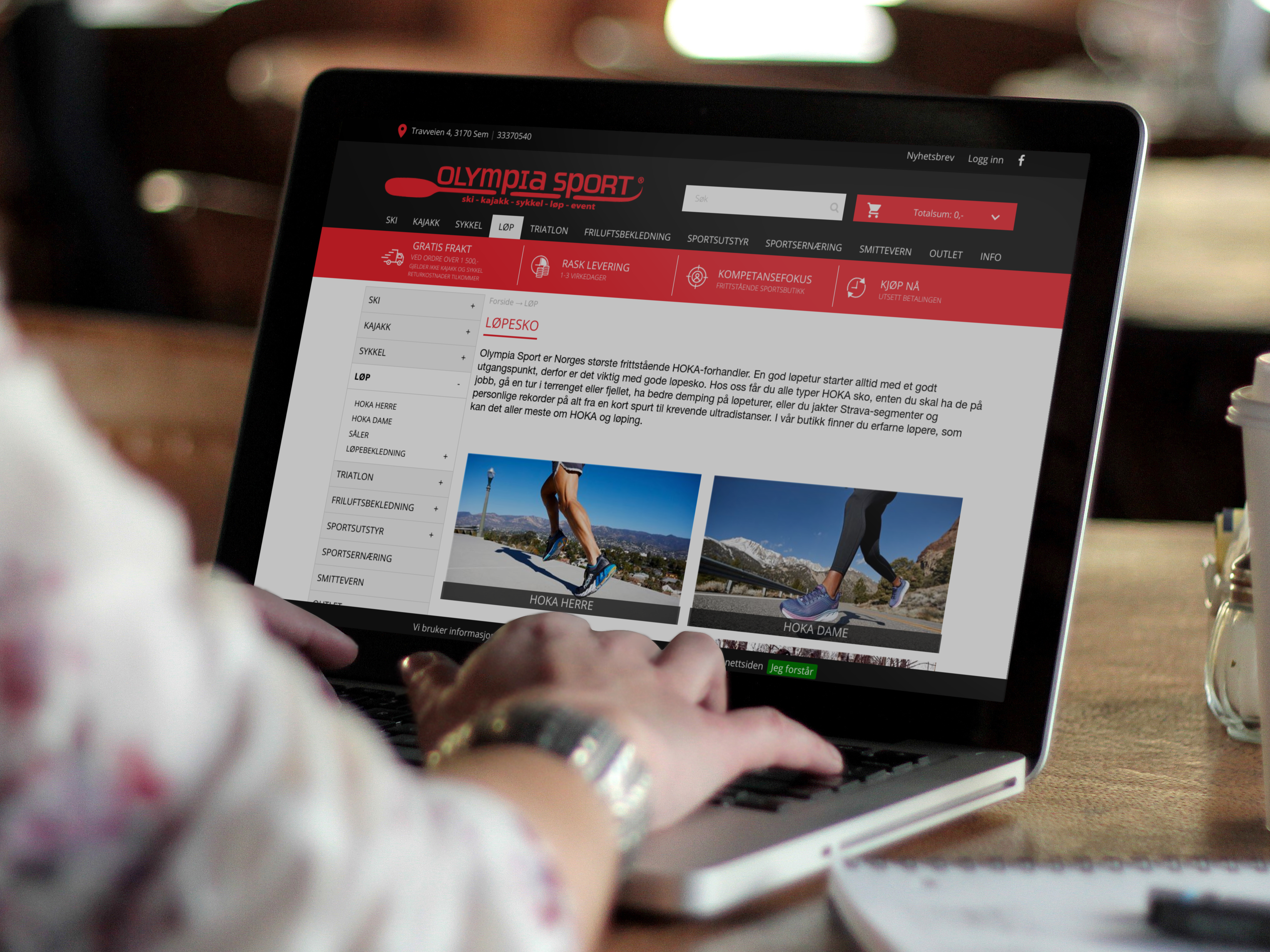 Nettsuksessen Olympia Sport er Digitroll samarbeidspartner