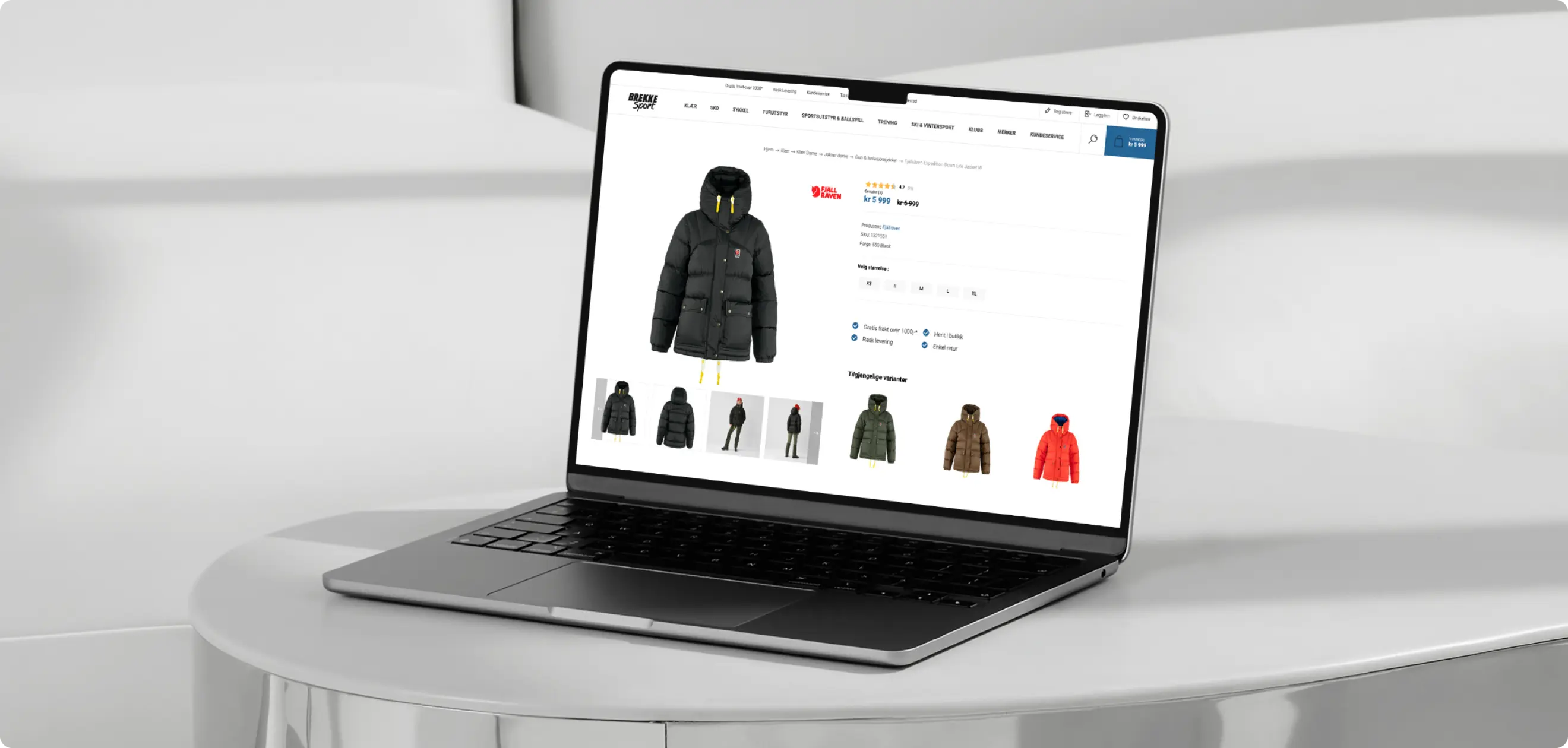 Produktside i Brekke Sports nettbutikk