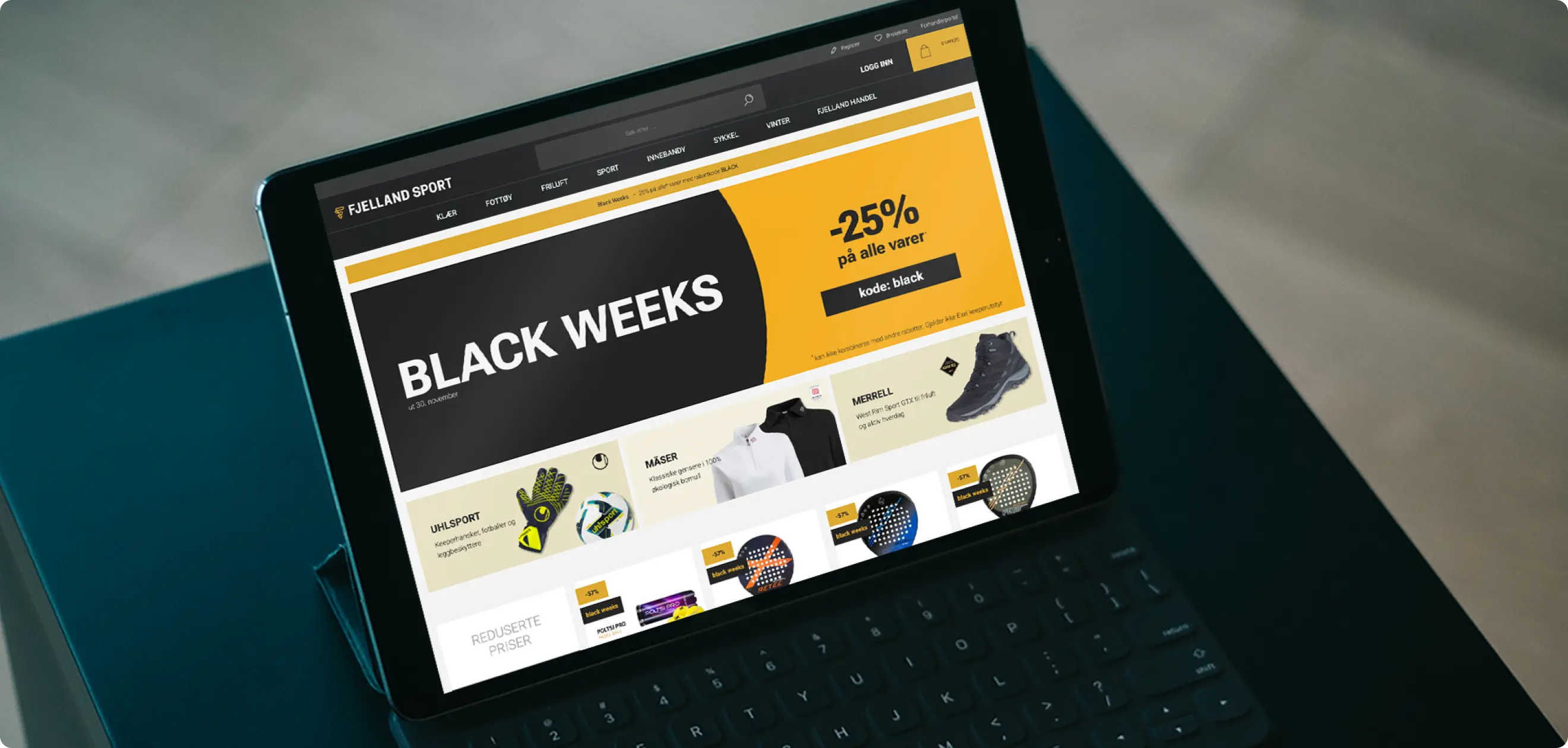 Oversikt over fire nettbutikker i én løsning, med felles produktdata og ulike fronter for B2B og B2C