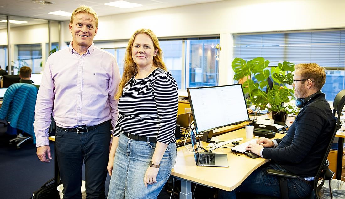 Borgar Helstad og Camilla Hetty Osa hos Bluestone (Foto: Bluestone)